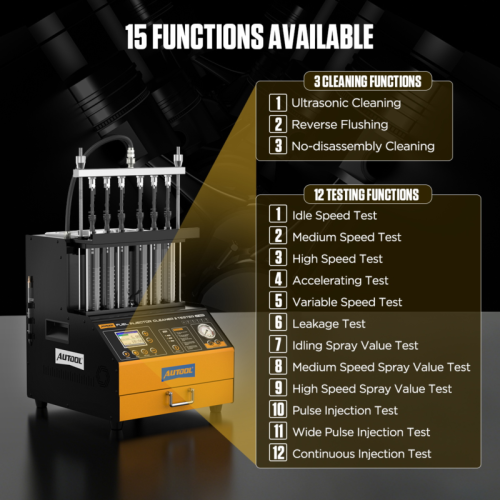 AUTOOL CT500 Industrieller GDI/EFI/FSI Injektor-Wasch und Prüfapparat
