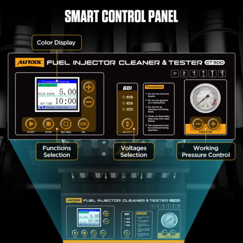 AUTOOL CT500 Industrieller GDI/EFI/FSI Injektor-Wasch und Prüfapparat