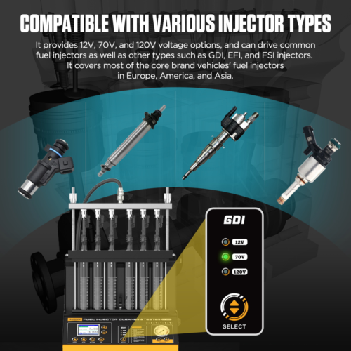 AUTOOL CT500 Industrieller GDI/EFI/FSI Injektor-Wasch und Prüfapparat