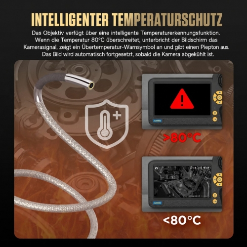Inspektionskamera Diagnose-Endoskop Autool SVB408 | HD-Bildschirm | 4-Wege 360°