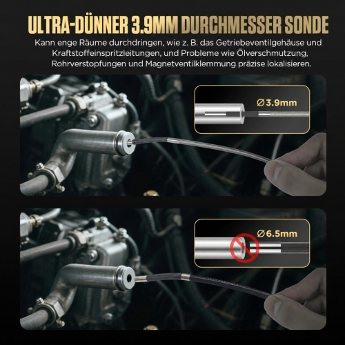 Inspektionskamera Diagnose-Endoskop Autool SVB408 | HD-Bildschirm | 4-Wege 360°