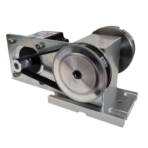 Drehachse - 4 Achsen - Drehaufsatz für eine CNC-Fräsmaschine