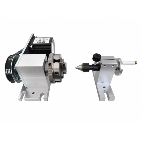 Drehachse - 4 Achsen - Drehaufsatz für eine CNC-Fräsmaschine