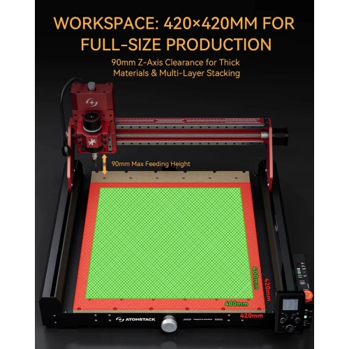 Atomstack C4 Pro CNC-Fräsmaschine + Zubehör
