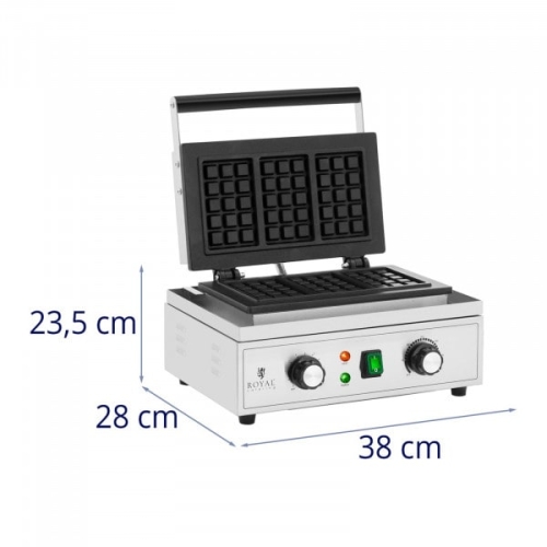 Waffeleisen 3 belgische Waffeln 1500 W 50 bis 300 °C