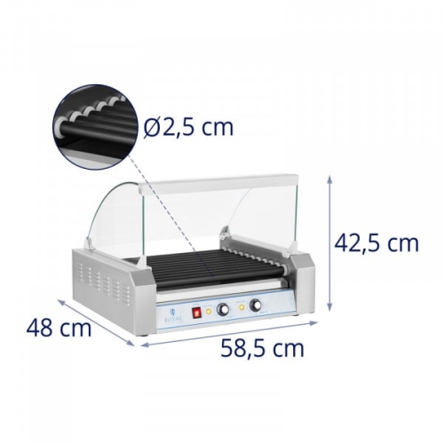 Rollengrill  11 Rollen  Teflon