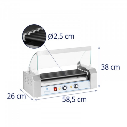 Rollengrill  5 Rollen  Teflon