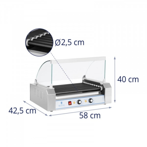 Rollengrill  9 Rollen  Teflon