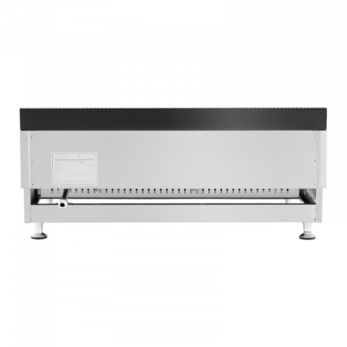 Doppelter Gasgrill  74,5 x 40 cm  glatt  2 x 3100 W für Erdgas