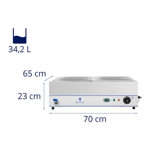 Bemar – 6 x GN 1/3 – 6 x Deckel – Ständer