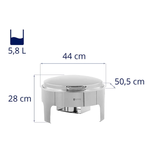 Speisenwärmer – rund – 5,8 l