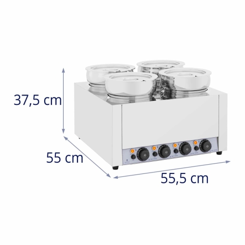 Suppenstation - 4x7L - 2000 W - glänzend