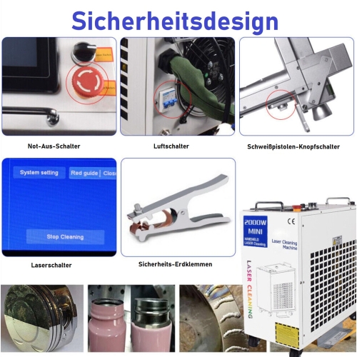 FASERLASERREINIGER 1500W M2 + ZUBEHÖR