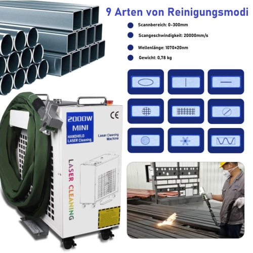 FASERLASERREINIGER 1500W M2 + ZUBEHÖR