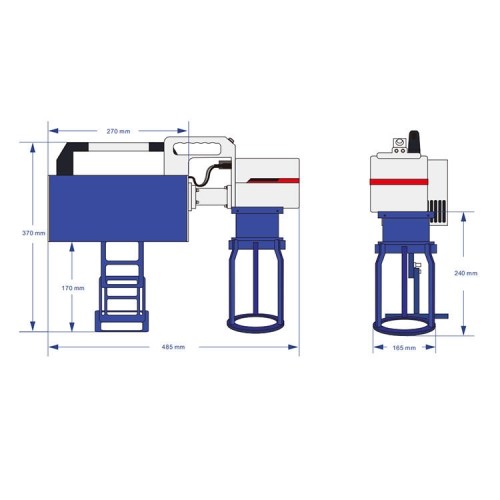 Tragbarer Lasergravierer für die Markierung von Flächen, UV-beständig, 5 W, 100 x 100 mm
