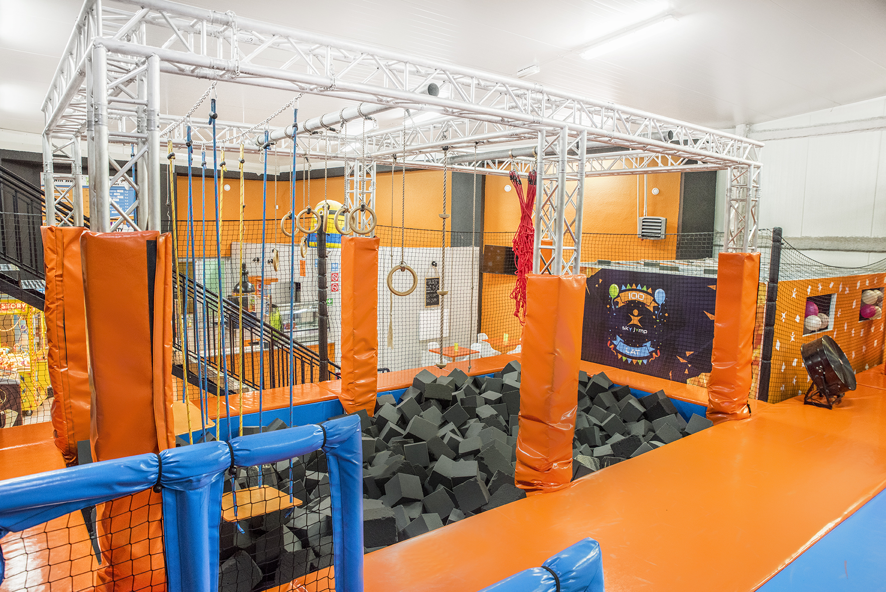 Ninja-Parcours und AirTrack